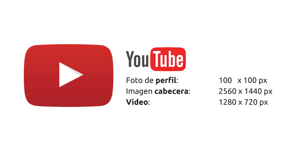 tamaño imágenes youtube