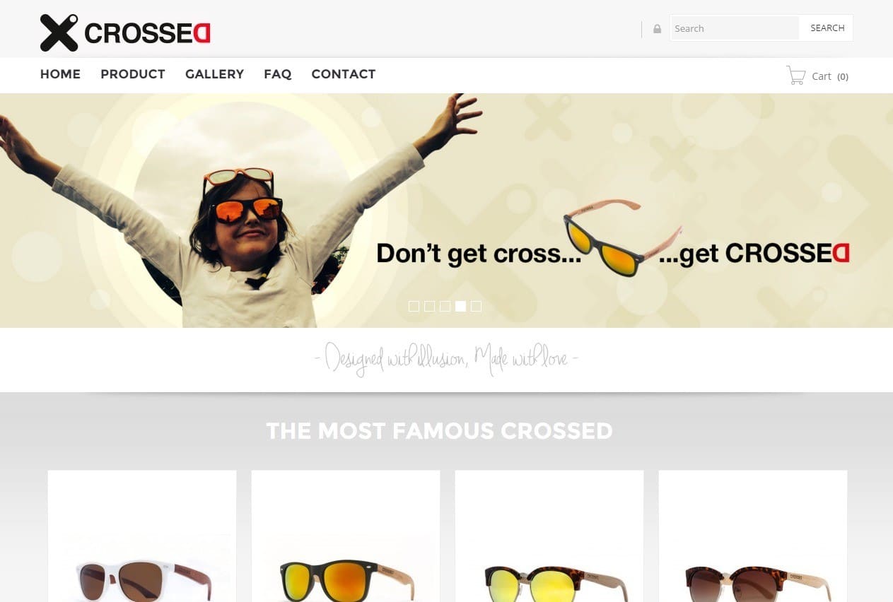 Solbyte desarrolla la tienda online de Crossed para la venta de gafas en Reino Unido