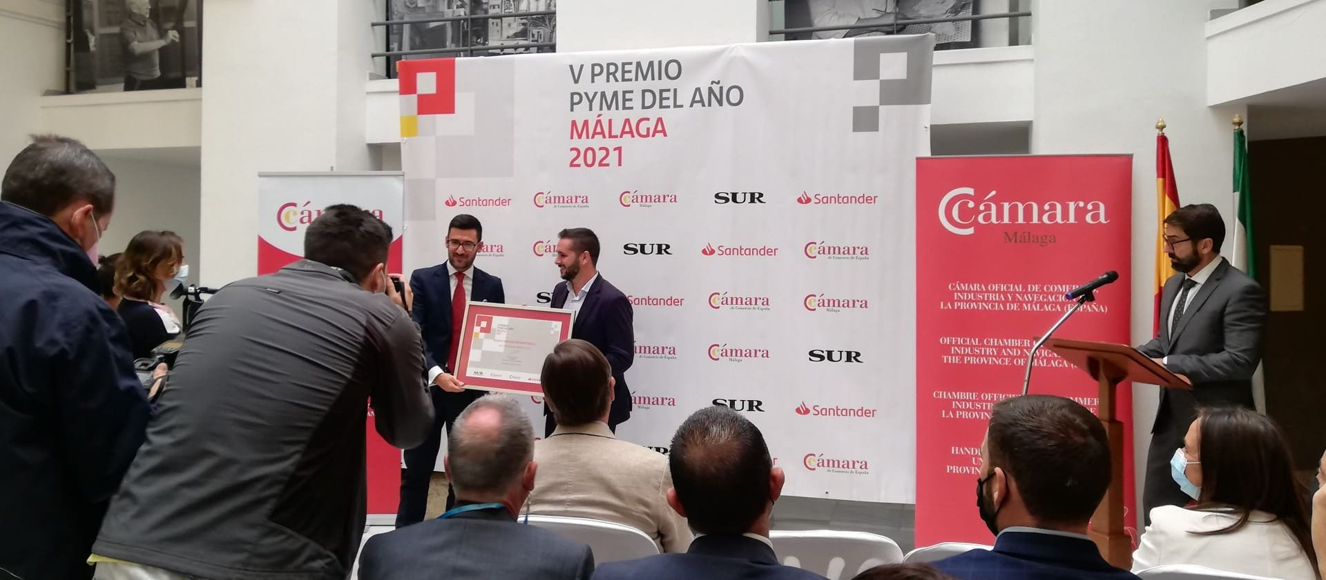 solbyte galardonada en los premios pyme del ano malaga 2021